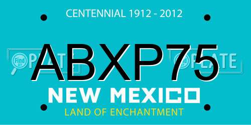 ABXP75 New Mexico License Plate