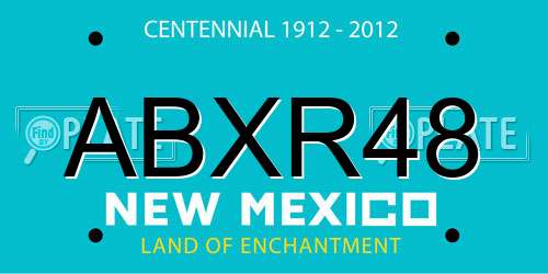 ABXR48 New Mexico License Plate