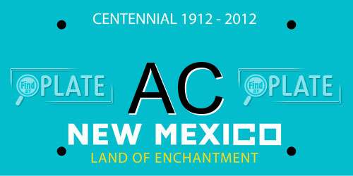 AC New Mexico License Plate