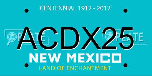 ACDX25 New Mexico License Plate