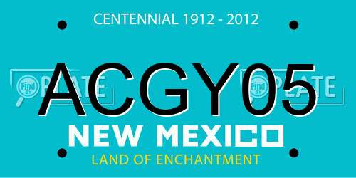 ACGY05 New Mexico License Plate