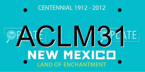ACLM31 New Mexico License Plate