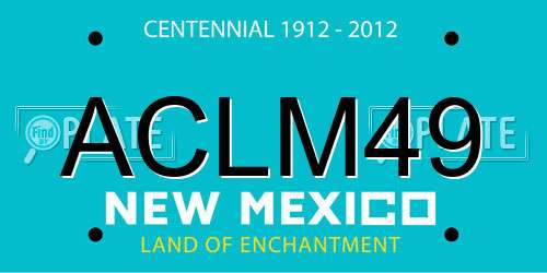 ACLM49 New Mexico License Plate