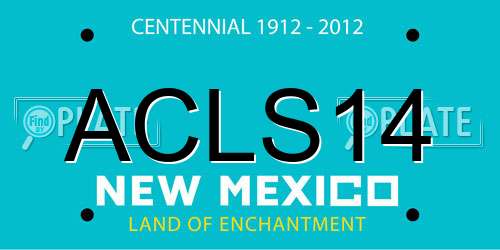 ACLS14 New Mexico License Plate