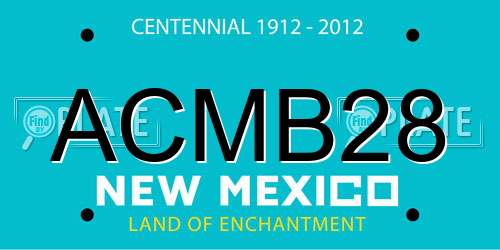 ACMB28 New Mexico License Plate