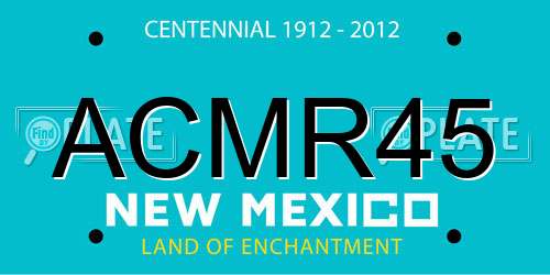 ACMR45 New Mexico License Plate
