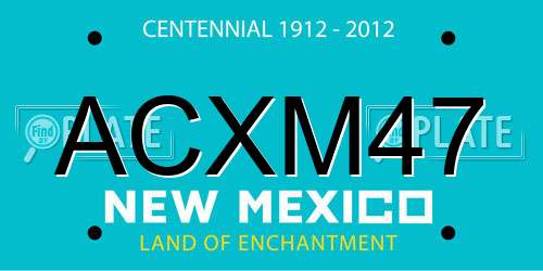 ACXM47 New Mexico License Plate