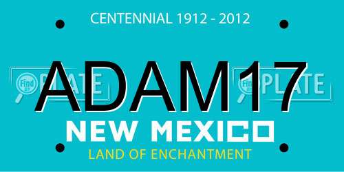 ADAM17 New Mexico License Plate