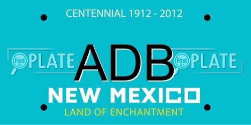 ADB New Mexico License Plate