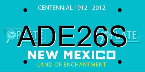 ADE26S New Mexico License Plate