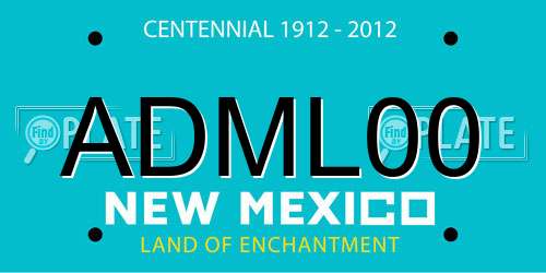 ADML00 New Mexico License Plate