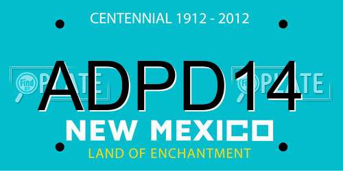 ADPD14 New Mexico License Plate