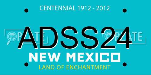 ADSS24 New Mexico License Plate