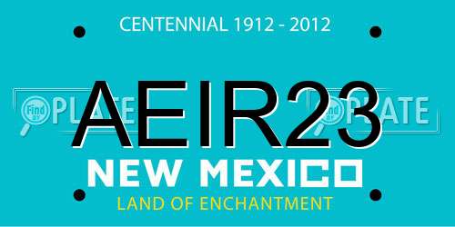 AEIR23 New Mexico License Plate
