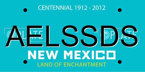 AELSSDS New Mexico License Plate