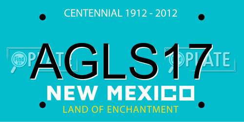 AGLS17 New Mexico License Plate
