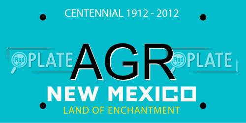 AGR New Mexico License Plate