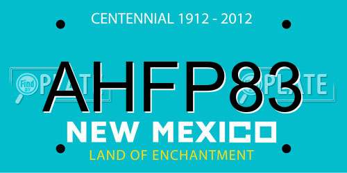 AHFP83 New Mexico License Plate