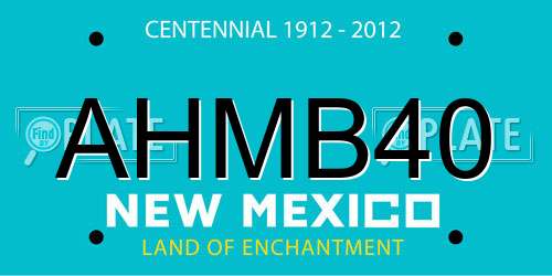 AHMB40 New Mexico License Plate