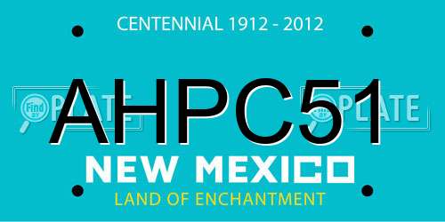 AHPC51 New Mexico License Plate