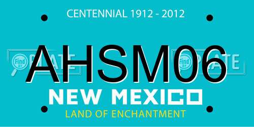 AHSM06 New Mexico License Plate