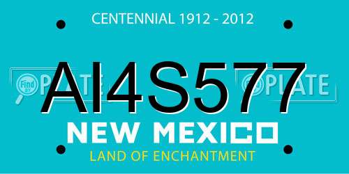AI4S577 New Mexico License Plate