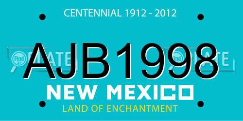 AJB1998 New Mexico License Plate
