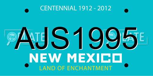 AJS1995 New Mexico License Plate