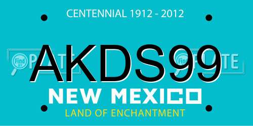 AKDS99 New Mexico License Plate