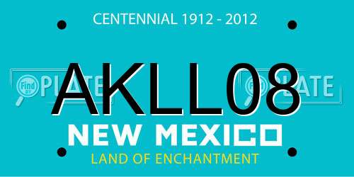 AKLL08 New Mexico License Plate