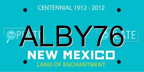 ALBY76 New Mexico License Plate