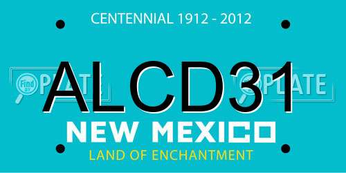 ALCD31 New Mexico License Plate