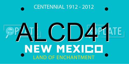 ALCD41 New Mexico License Plate