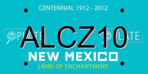 ALCZ10 New Mexico License Plate