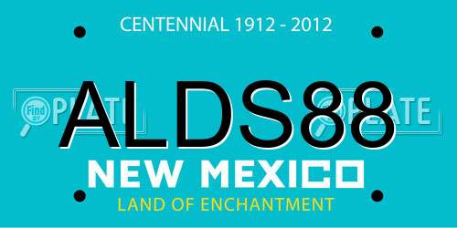 ALDS88 New Mexico License Plate