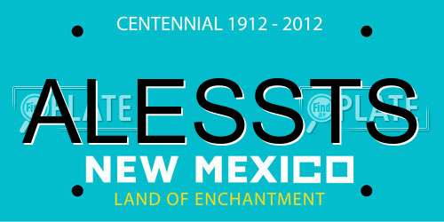 ALESSTS New Mexico License Plate