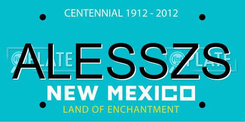 ALESSZS New Mexico License Plate