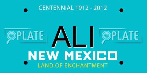 ALI New Mexico License Plate