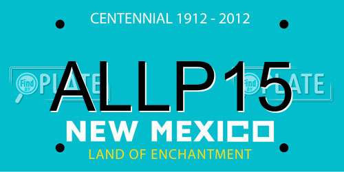 ALLP15 New Mexico License Plate