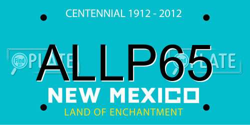 ALLP65 New Mexico License Plate