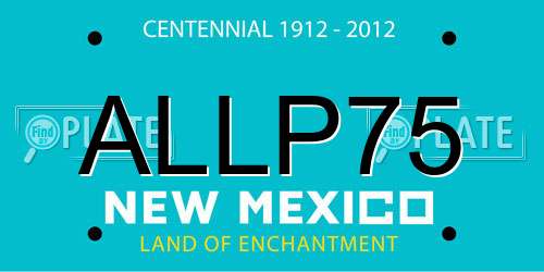 ALLP75 New Mexico License Plate