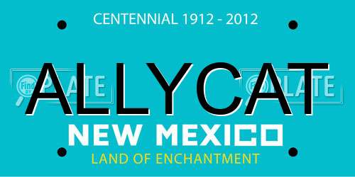 ALLYCAT New Mexico License Plate
