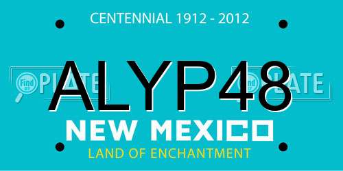ALYP48 New Mexico License Plate