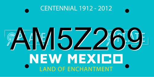 AM5Z269 New Mexico License Plate