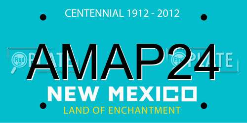AMAP24 New Mexico License Plate