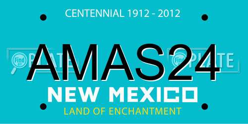 AMAS24 New Mexico License Plate