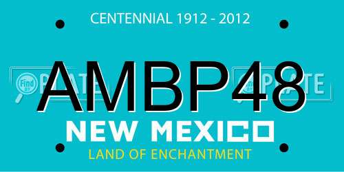 AMBP48 New Mexico License Plate