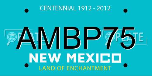 AMBP75 New Mexico License Plate