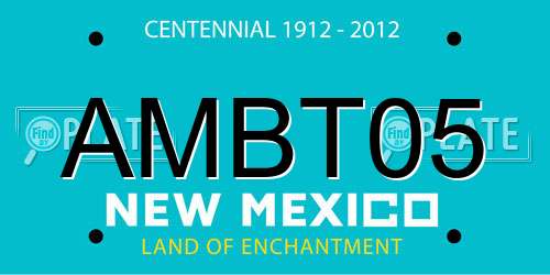 AMBT05 New Mexico License Plate