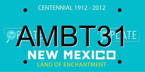 AMBT31 New Mexico License Plate